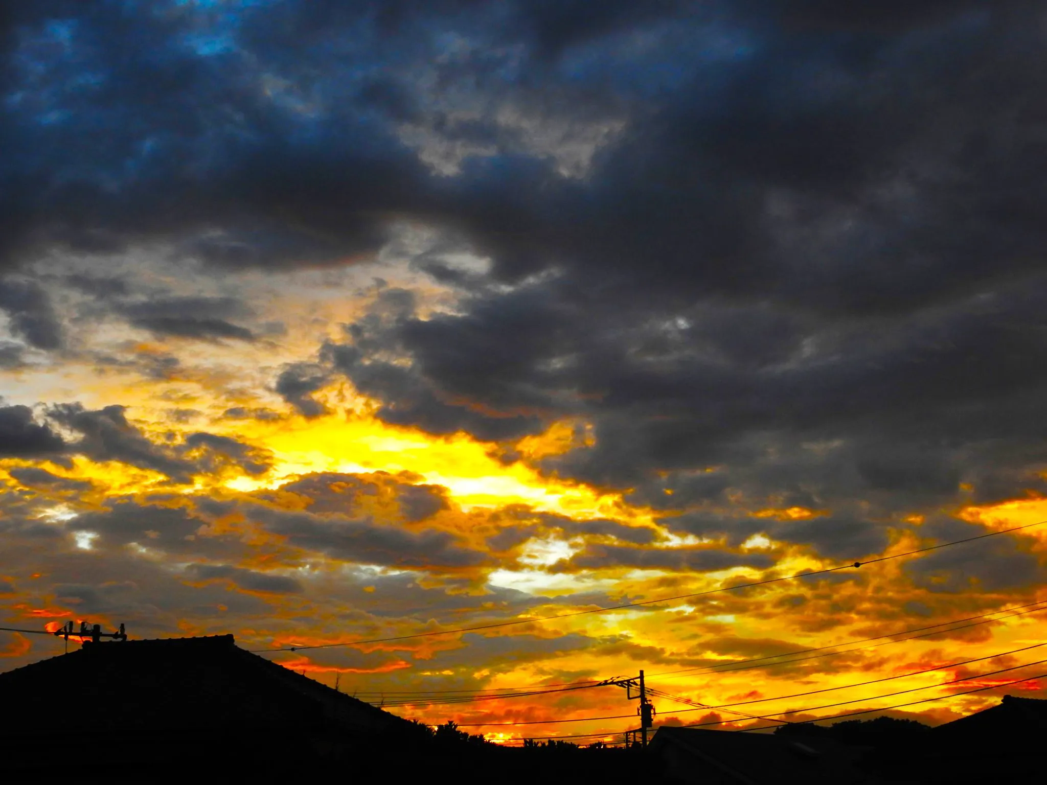 雨上がりの夕焼け No.0000