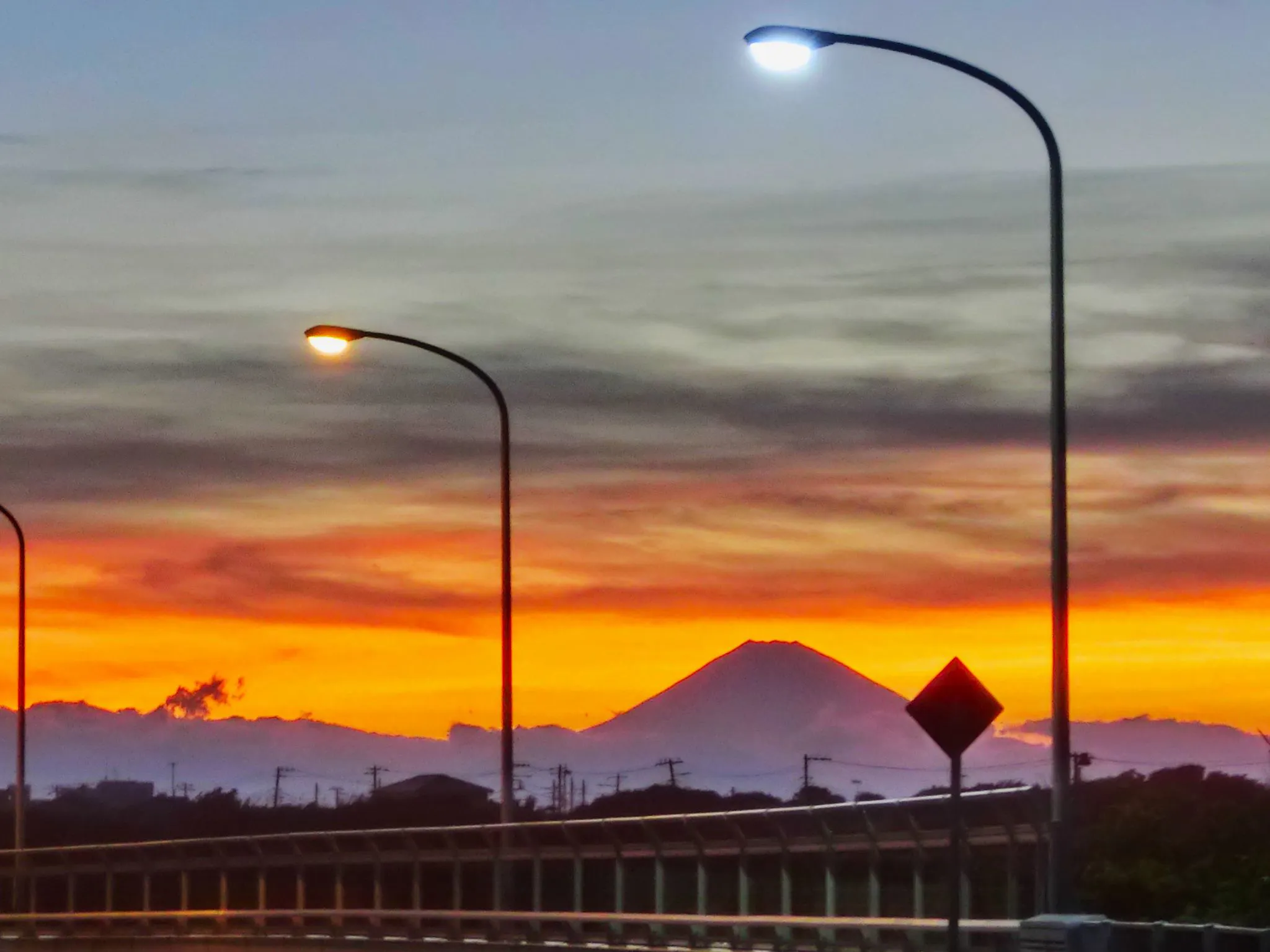 富士山と夕焼け No.0000