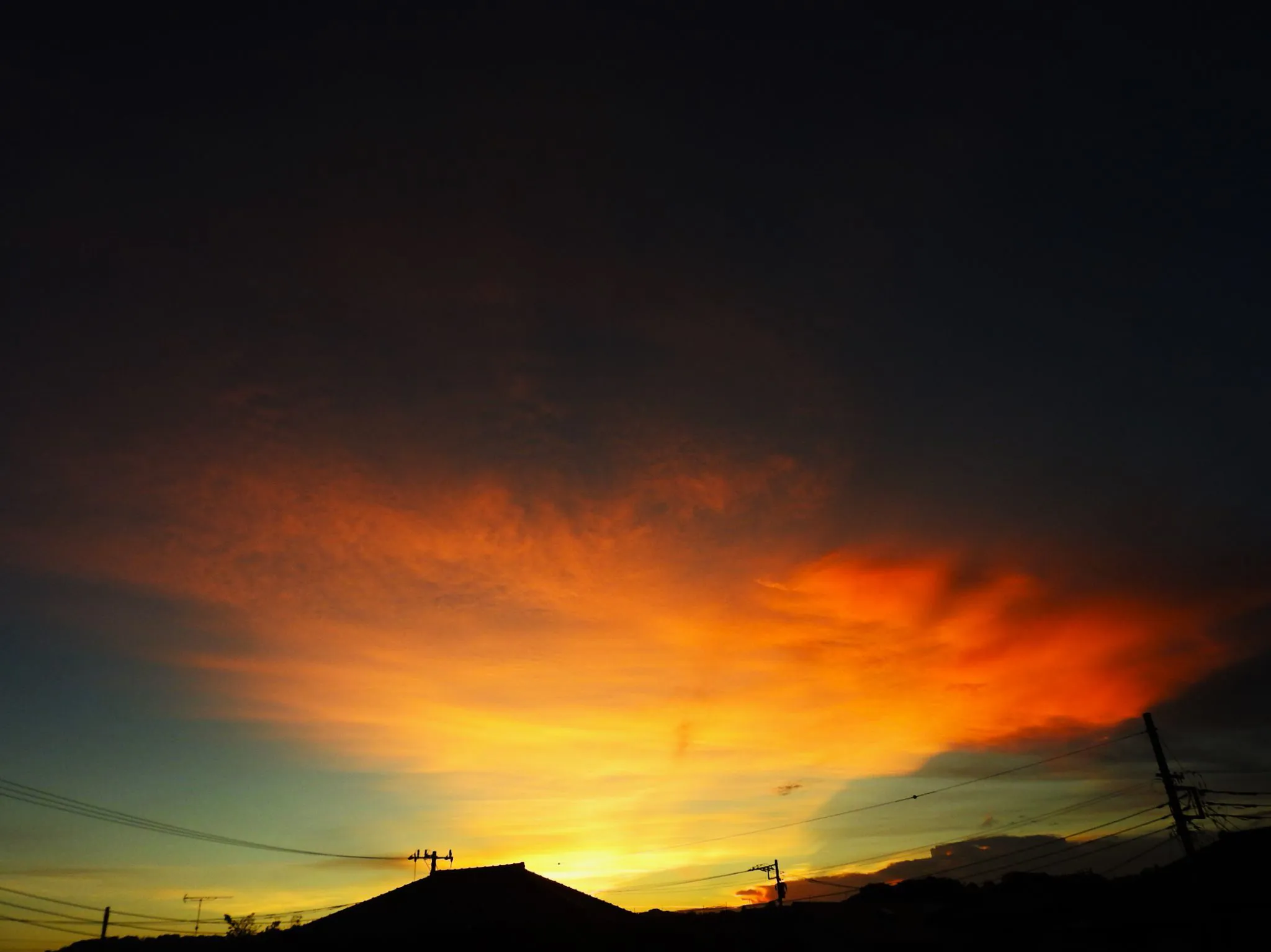 変わっる形の夕焼け No.0000