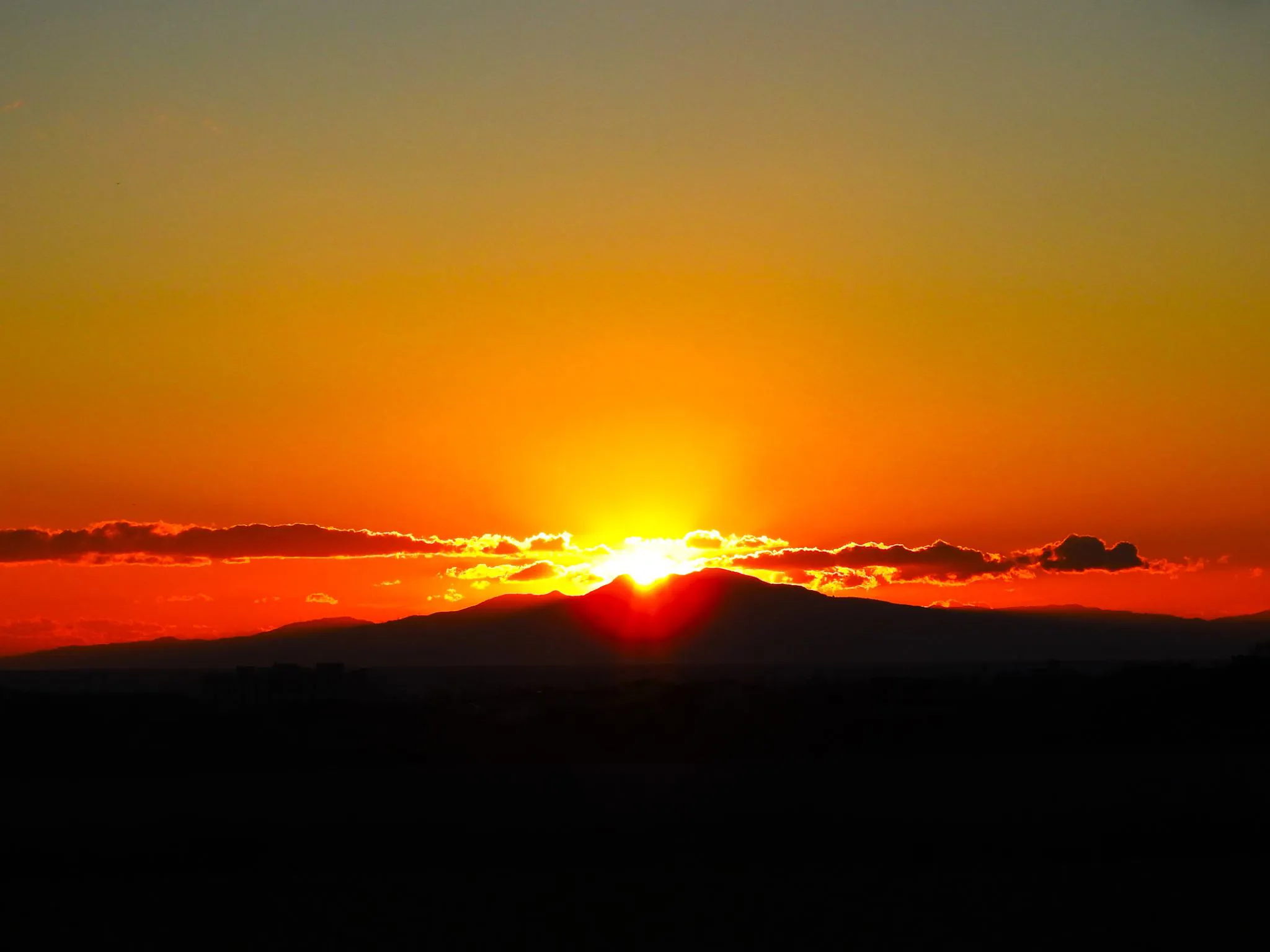 天城山に沈む夕日 No.0000