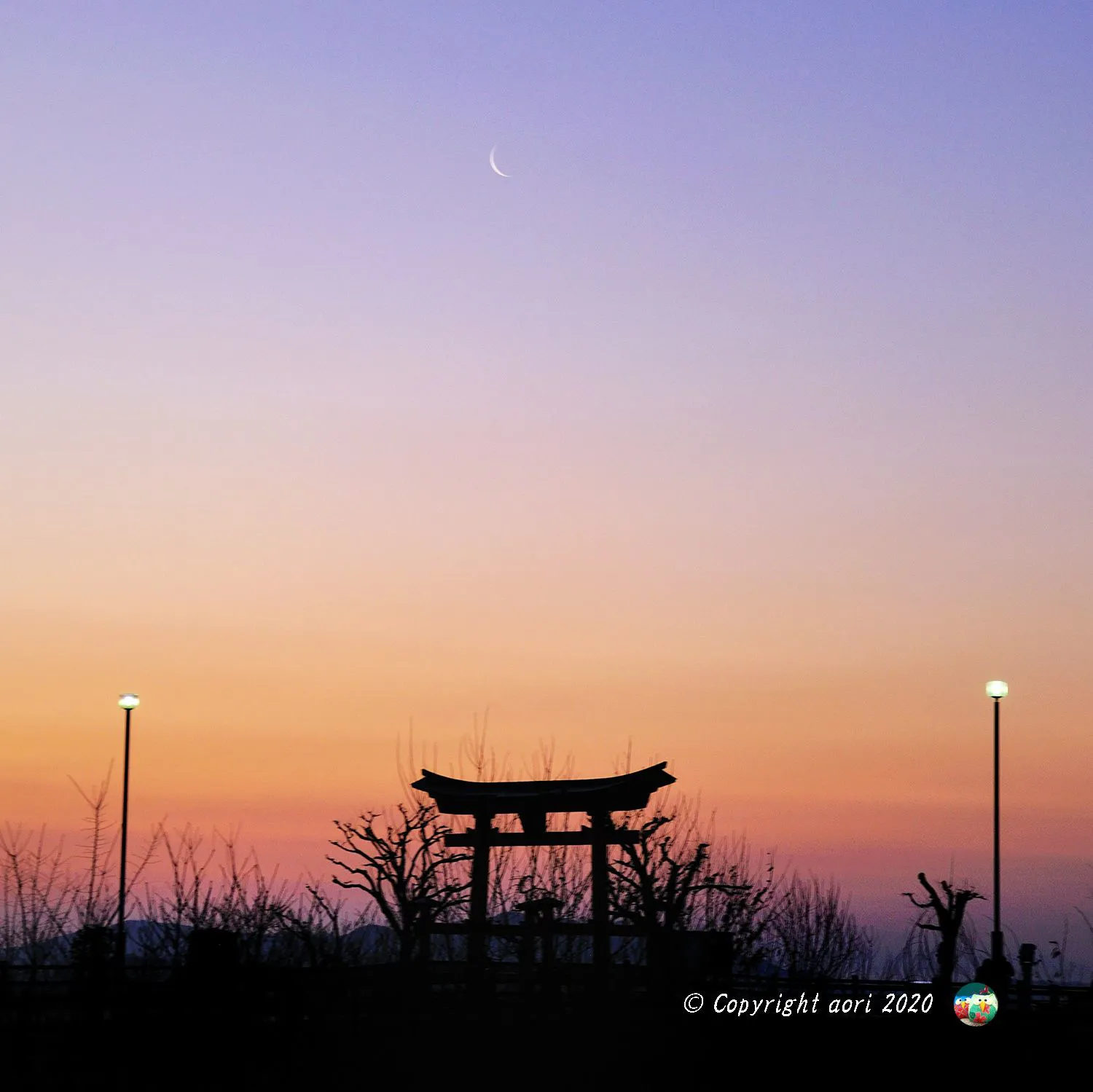 夜明けの月 No.0000