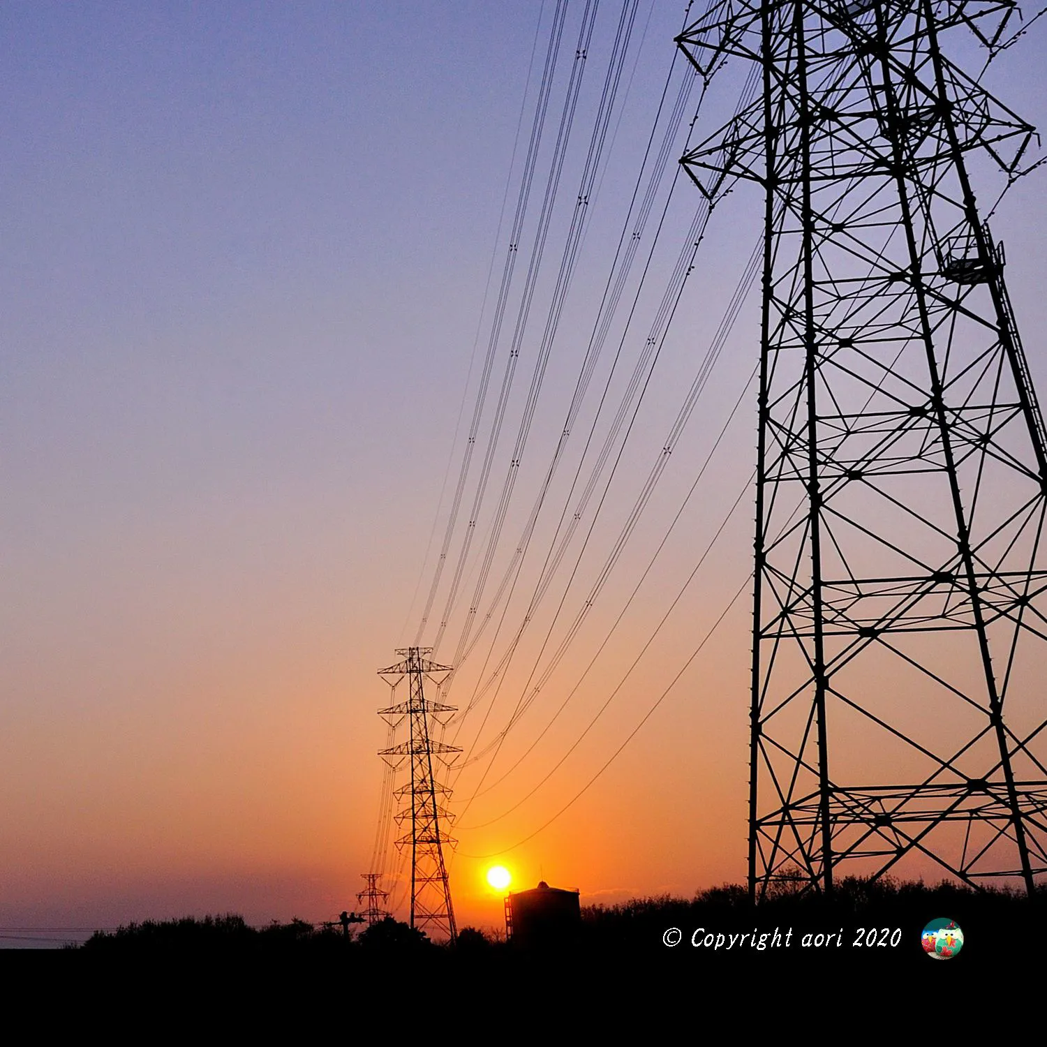 東海環状自動車道の夕景 No.0000