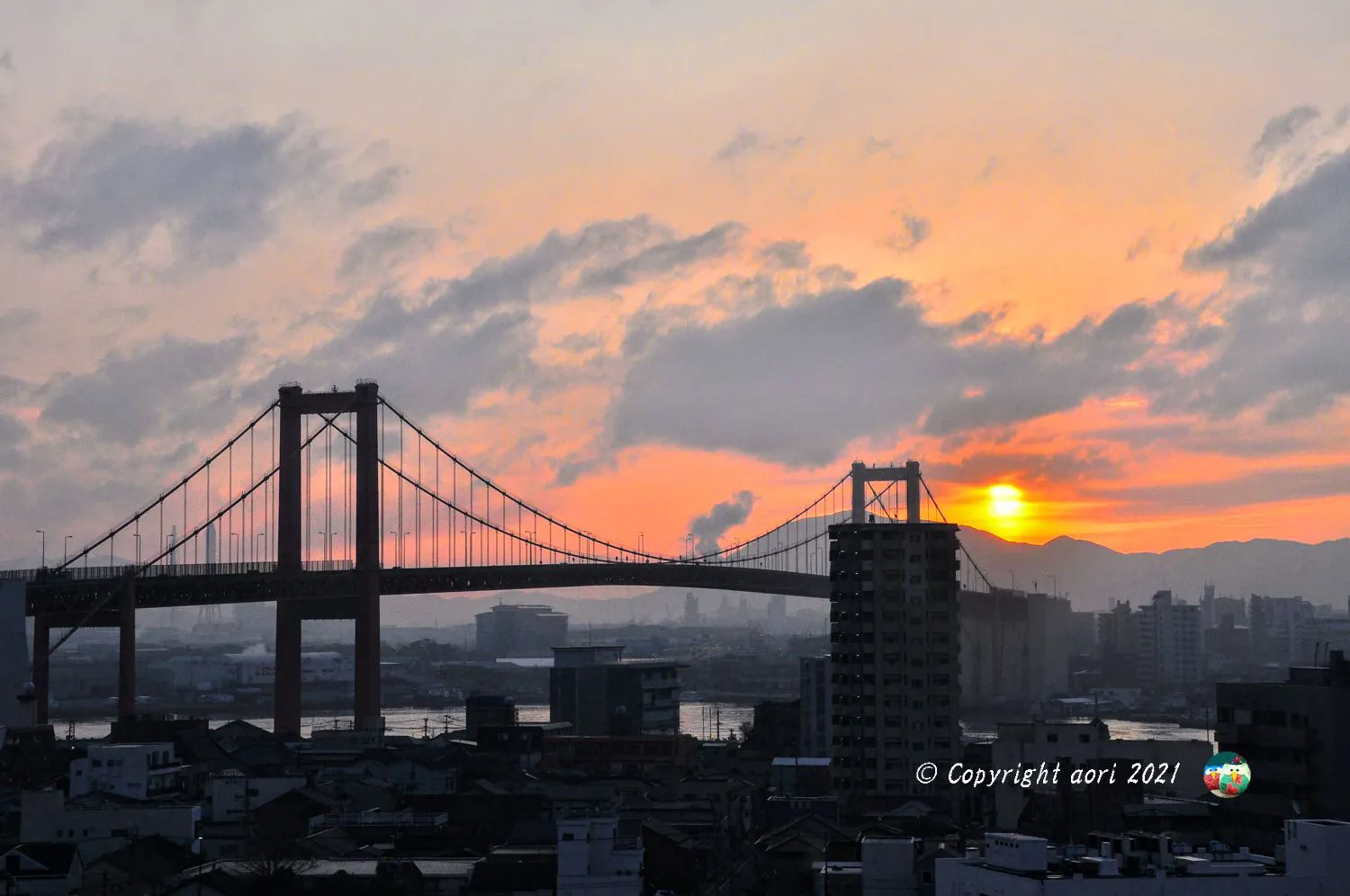 若戸大橋 夜明け No.0000