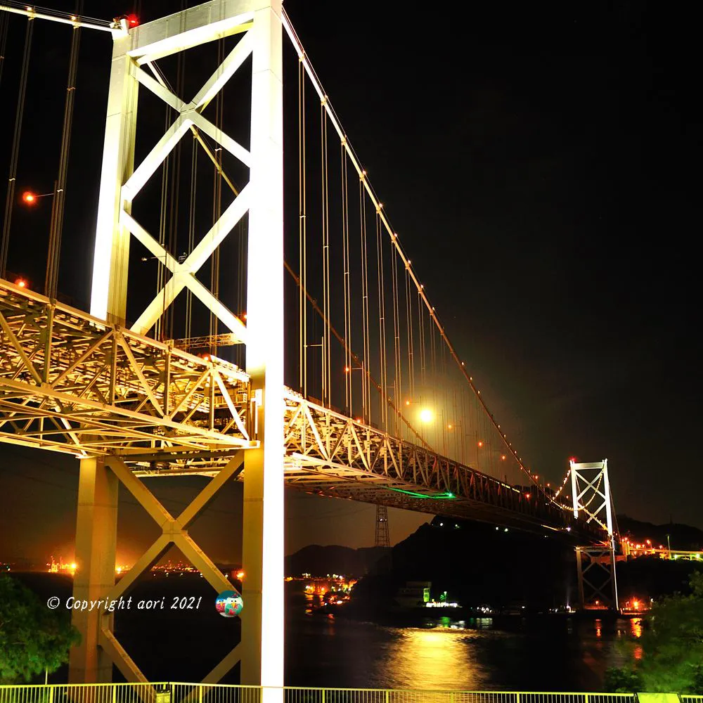 関門橋 月光 No.0000