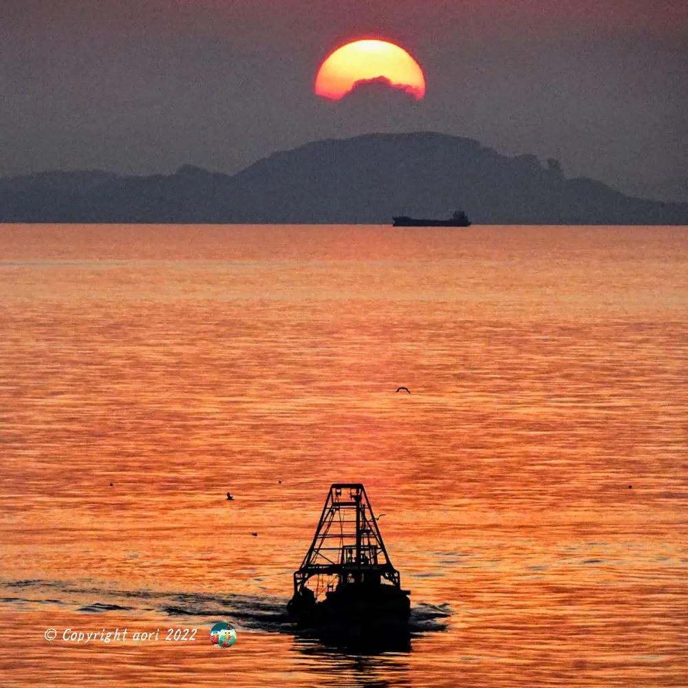 播磨灘の夕景 No.0000