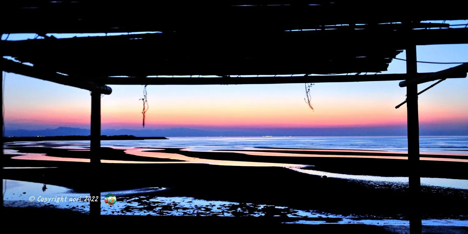 真玉海岸の夕陽 No.0000