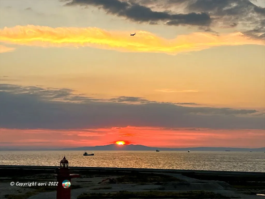  淡路島への落陽 No.0000