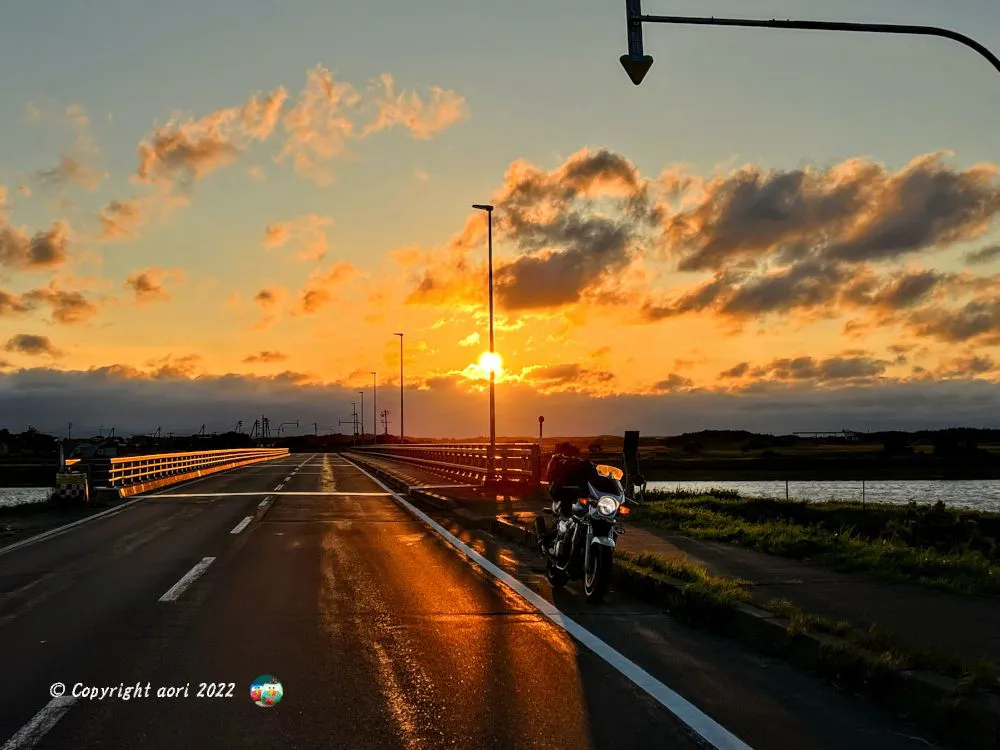 浜頓別の夕陽 No.0000