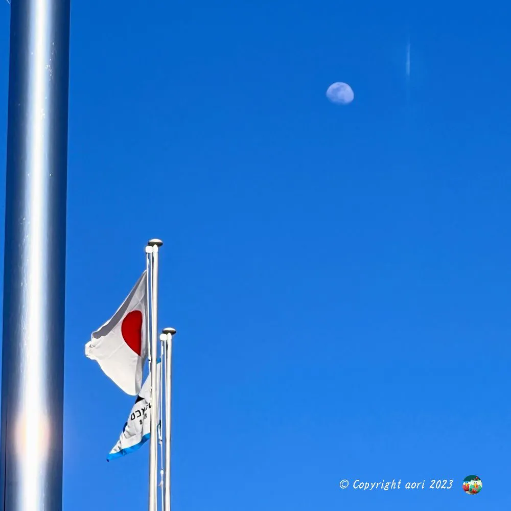 月と日の丸 No.0000