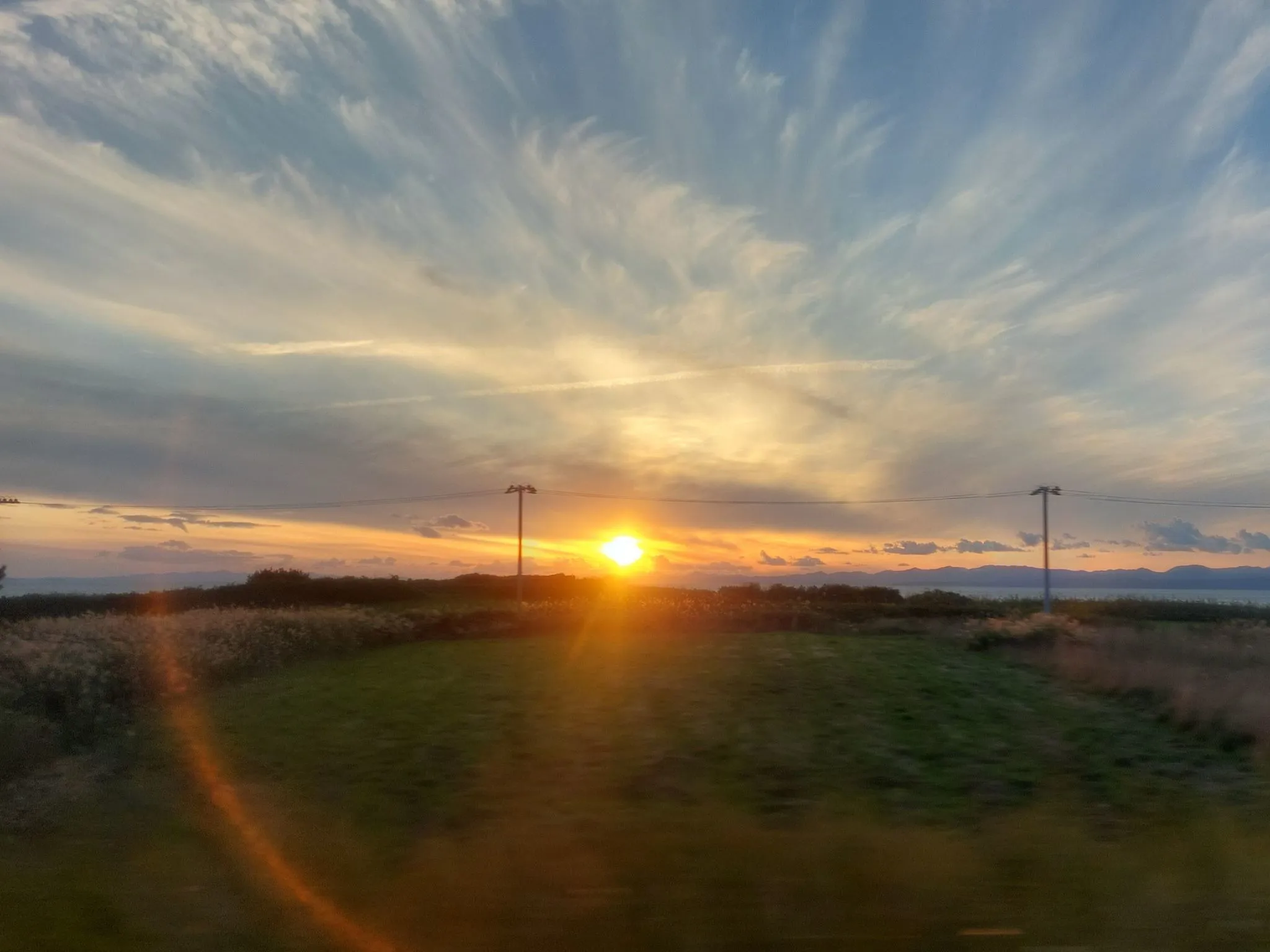 大湊線からの夕日 No.0000