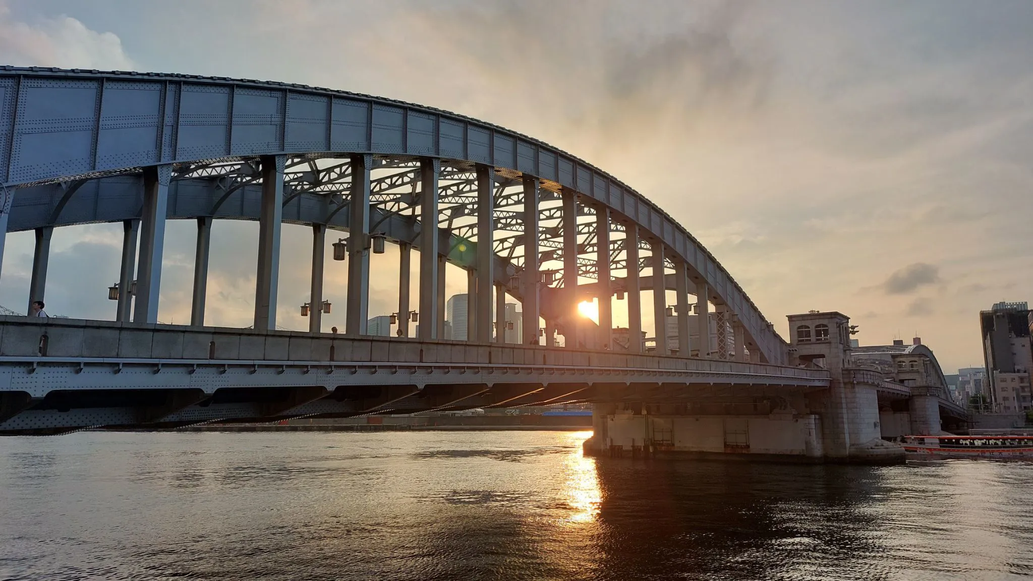 勝鬨橋の夕日 No.0000