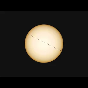 国際宇宙ステーション 太陽面通過
