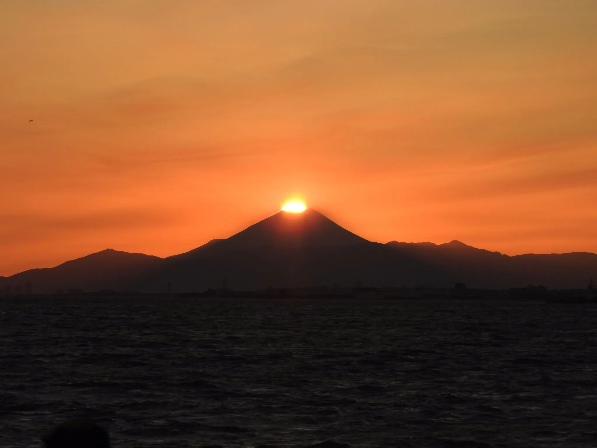 富士山に沈む夕日 No.0000