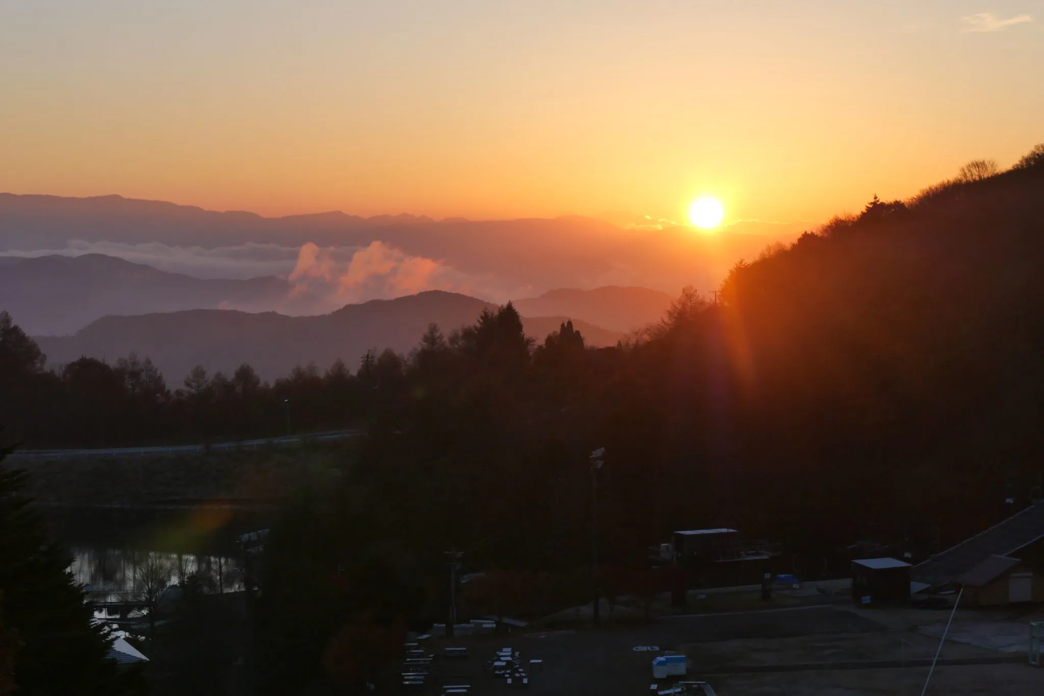 茶臼山高原からの雲海と日の出🌅 No.0001