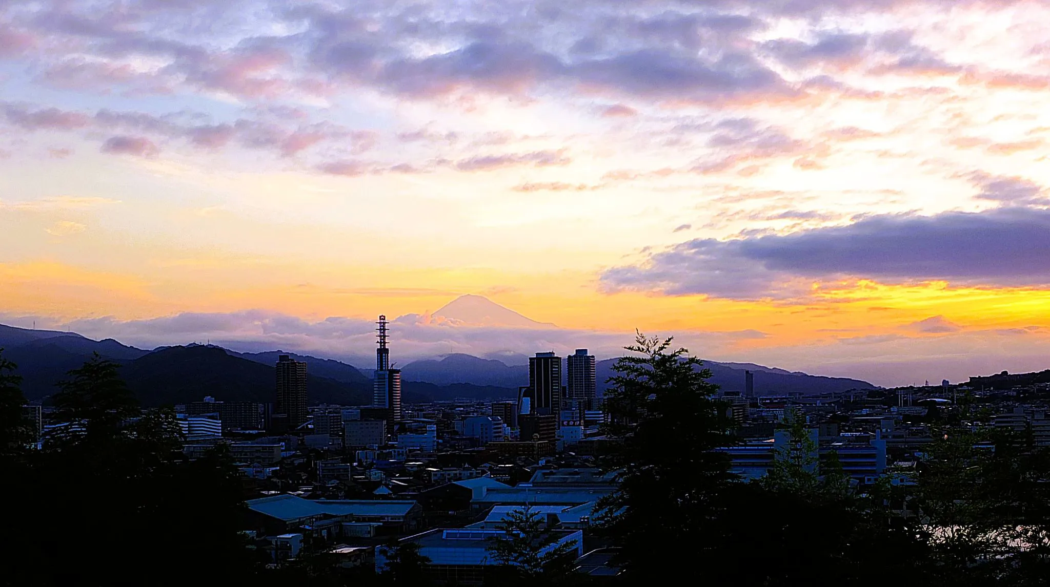 朝やけの富士山 No.0001